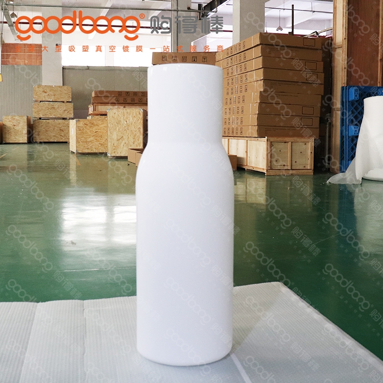 ABS厚片吸塑三维立体瓶子造型灯箱的制作方法