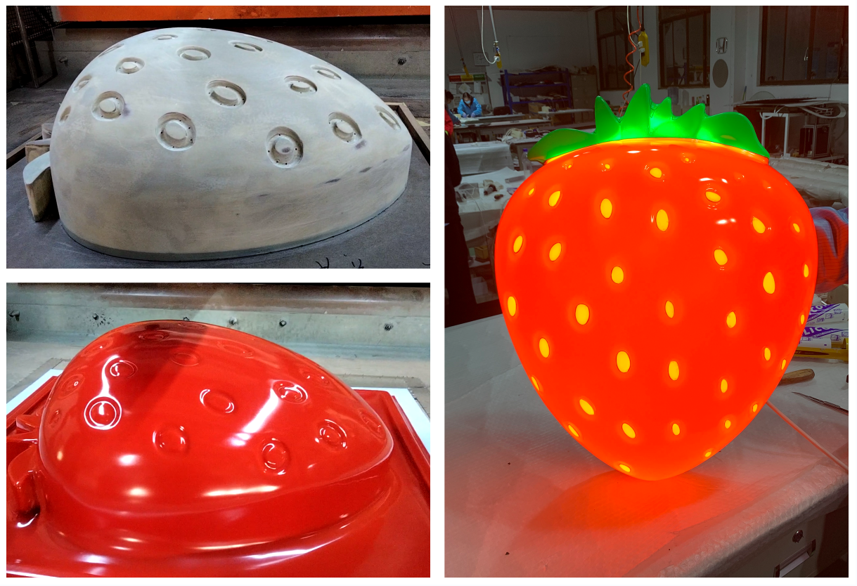 博邦项目案例——大型异型草莓灯箱